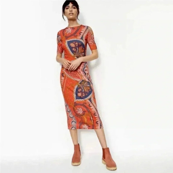 FARM Rio Women’s S Giannina Knit Midi Dress - NEW W/TAGS!! - Picture 1 of 13